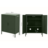 ArtissIn Buffet Sideboard Locker Metal Storage Cabinet - SWEETHEART Green